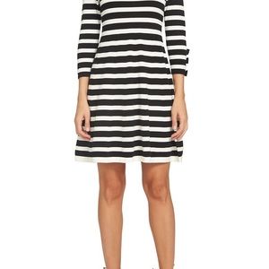 Nordstrom cece bow sleeve stripe dress